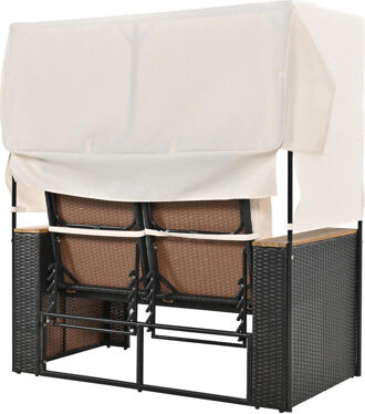 57'' PE Rattan Outdoor Patio Daybed