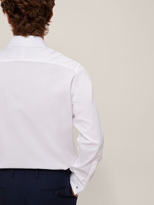 John Lewis & Partners Non Iron Twill Tailored Fit Shirt, White