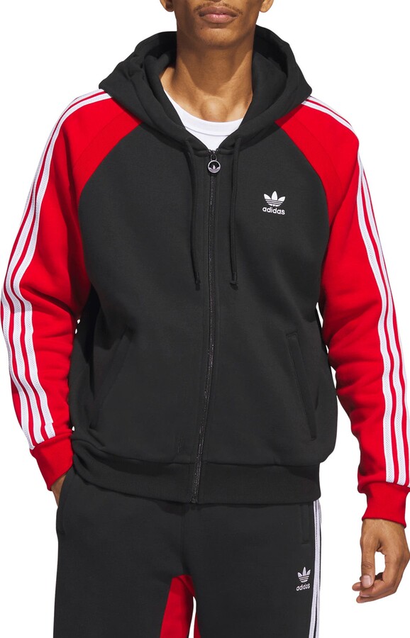 Adidas Black And Red Hoodie Mens | ShopStyle