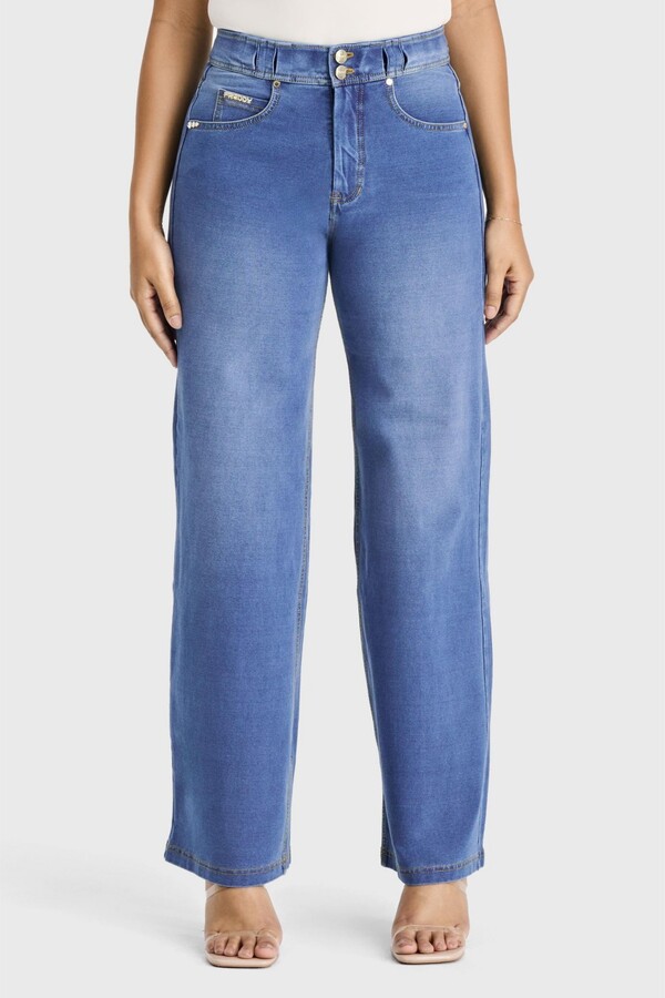 Freddy Women's High-Rise Shaping Wide Leg Jeans