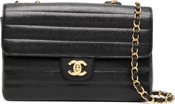 Chanel Pre Owned 1995 medium Classic Flap shoulder bag - ShopStyle