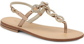 Thumbnail for your product : Musa Crystal-embellished leather sandals