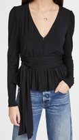 Thumbnail for your product : Rebecca Taylor V Neck jersey Top