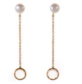 Thumbnail for your product : Mimi 18K Multi Gold White Topaz & Pearl Drop Earrings