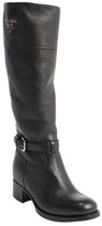 Thumbnail for your product : Prada black antic leather ankle strap riding boots
