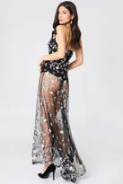 Thumbnail for your product : boohoo Embroidered Maxi Dress Black