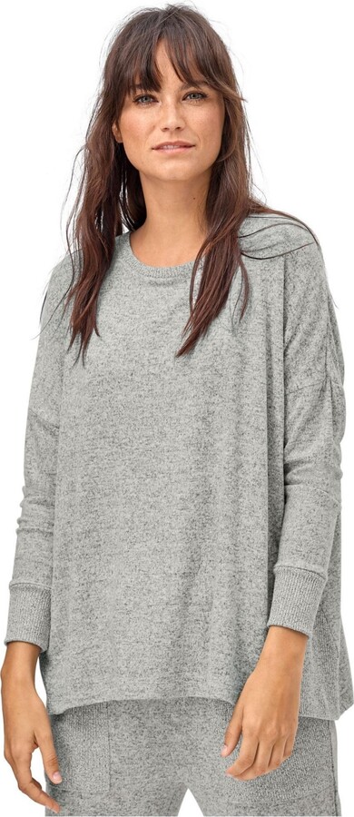 Ellos Women's Marled Boxy Lounge Top