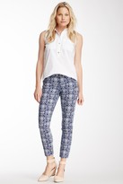 Thumbnail for your product : C. Wonder Pineapple Scroll Print Slim Crop Jean