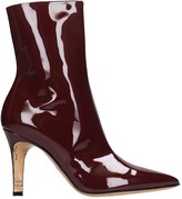 Thumbnail for your product : Maison Margiela High Heels Ankle Boots In Bordeaux Patent Leather
