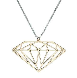 Girls' Best Friends Necklace 51 cm-Diamond Brass GPGDIAMrosa-Pink