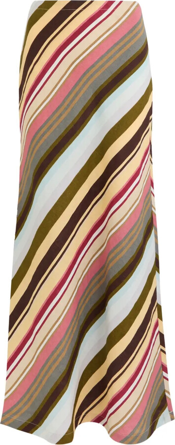 Faithfull The Brand Elise striped skirt