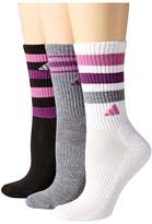 Thumbnail for your product : adidas Retro II 3-Pack Crew Women's Crew Cut Socks Shoes