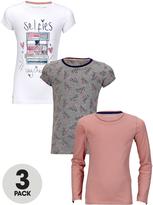 Thumbnail for your product : Free Spirit 19533 Freespirit Selfie Jersey T-shirts (3 Pack)