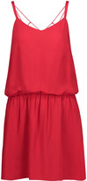 Thumbnail for your product : Haute Hippie Exit Strategy Cutout Silk-georgette Mini Dress