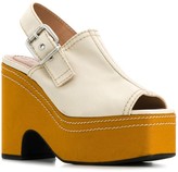Thumbnail for your product : Marni Peep Toe Wedge Sandals