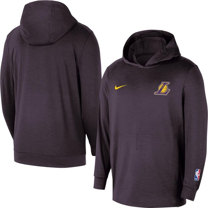 Nike Men's Black Los Angeles Lakers Authentic Practice Yoga Restore Pullover Hoodie