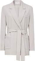 Thumbnail for your product : Reiss Prairie - Belted Relaxed-fit Blazer in SOFT GREY