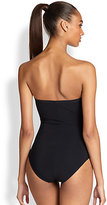 Thumbnail for your product : Karla Colletto Swim One-Piece Twist-Bandeau Swimsuit