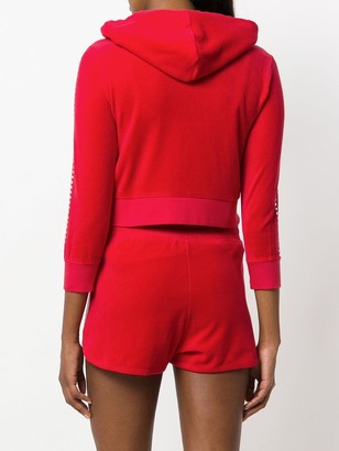 Juicy Couture Swarovski embellished velour hoodie