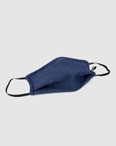 Thumbnail for your product : Ford Millinery Face Masks - Dark Denim Reversible Fabric Face Mask