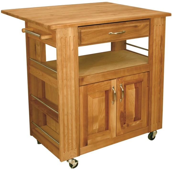 Kitchen Island Cart, Catskill Heart Of The Kitchen Island With Drop Leaf