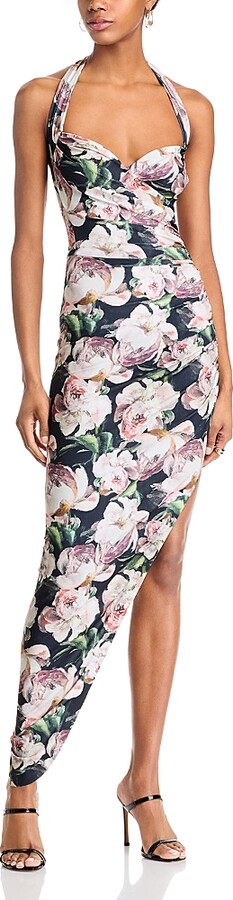 Norma Kamali Cayla Side Draped Gown