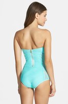 Thumbnail for your product : Juicy Couture 'Prima Donna' Lace Ruffle Bandeau Maillot