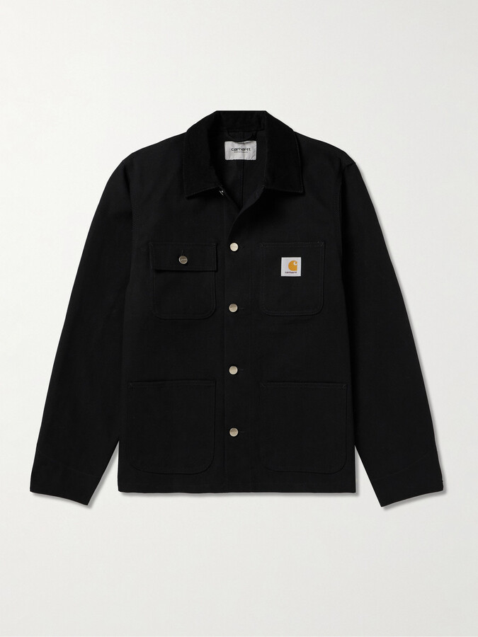 Carhartt Work In Progress Michigan Corduroy-Trimmed Organic Cotton-Canvas Chore Jacket