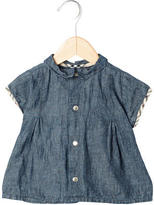 Thumbnail for your product : Burberry Girls' Cap Sleeve Chambray Top