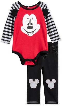 Nannette 2-Pc. Mickey Mouse Bodysuit & Pants Set, Baby Boys (0-24 months)