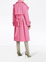 Thumbnail for your product : Burberry Oversized Lapel Wool Gabardine Trench Coat
