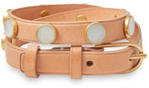 Thumbnail for your product : Tory Burch Studded Leather Wrap Bracelet
