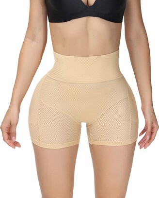 Homgro Women's Hip Pads Padded Shapewear Shorts Mesh High Waisted Butt  Lifter Padded Underwear Butt Padding Body Shaper Shaping Panties Hip Dip  Nude1 16-18 - ShopStyle