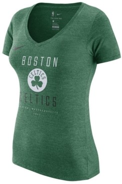 Nike Women's Boston Celtics Dri V-Neck T-Shirt