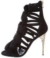 Thumbnail for your product : Balmain Lace-Up Suede Sandals