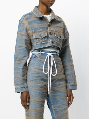 Off-White cropped tulle jacket