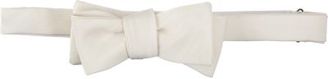 Band Of Outsiders NO BUNK NO JUNK Adjustable Bow Tie-White