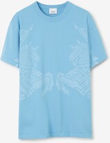 Thumbnail for your product : Burberry EKD Print Cotton Oversized T-shirt Size: L
