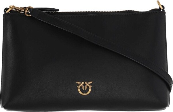 Pinko Flat Horizontal Top Zipped Clutch Bag