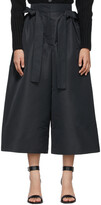 Thumbnail for your product : Alexander McQueen Black Exploded Ribbon Tie Culotte Trousers