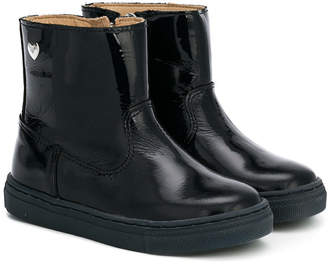Armani Junior patent ankle boots
