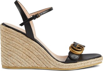 Gucci Aitana 85mm espadrille wedge sandals