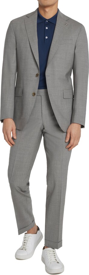Jack Victor Esprit Soft Contemporary Fit Stretch Wool Suit - ShopStyle