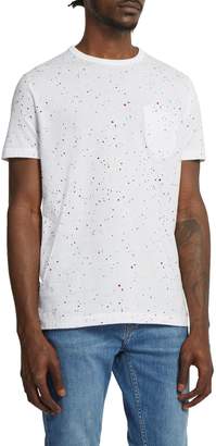 French Connection Men's Star Splatter Printed Jersey T-Shirt