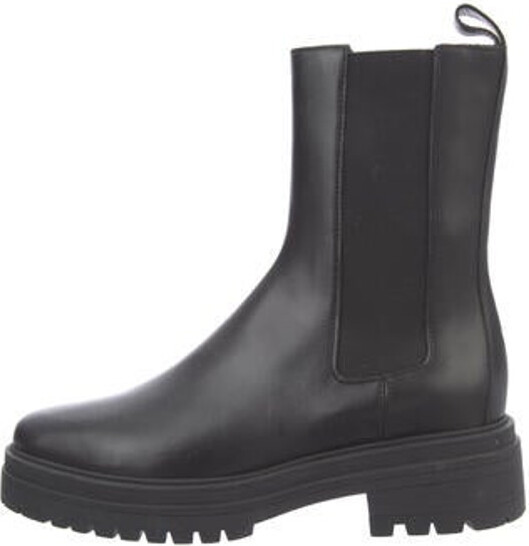 BA&SH Leather Chelsea Boots - ShopStyle