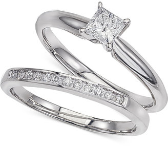 Macy's Diamond Solitaire Bridal Set (1/2 ct. t.w.) In 14k White Gold