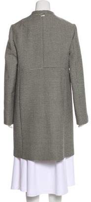 Max Mara 'S Virgin Wool Houndstooth Coat