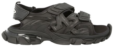 balenciaga track sandal black
