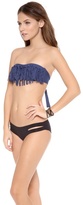 Thumbnail for your product : L-Space Dolly Knotted Fringe Bandeau Bikini Top