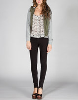 Thumbnail for your product : Boy Meets Girl Fleece Sleeve Womens Twill Jacket